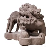 Steinerner W&auml;chterl&ouml;we, China, 20. Jhdt.