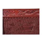 Rotlack-Tablett, China, Qing-Dynastie, um 1900