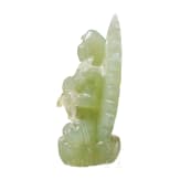 Serpentinfigur einer sitzenden Guanyin, China, 20. Jhdt.