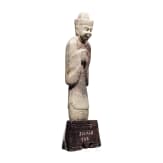 Specksteinfigur eines W&uuml;rdentr&auml;gers, China, 20. Jhdt.