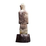 Specksteinfigur eines W&uuml;rdentr&auml;gers, China, 20. Jhdt.