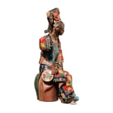 Sitzende Dame aus Porzellan, China, 1. H&auml;lfte 20. Jhdt.