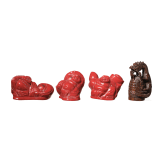 Neun Netsuke, Japan/China, um 1900