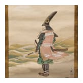 Rollbild mit Darstellung eines Daimyō, Japan, Taisho-Zeit, 1912 - 1926