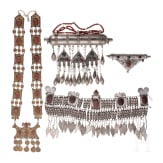 G&uuml;rtel, Stirnschmuck, Amulett und Anh&auml;nger, Teke, Turkmenistan, um 1900