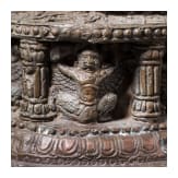 Sitzender Buddha aus Bronze, Thailand, 19. Jhdt.
