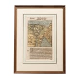 Drei gerahmte Seiten aus der Cosmographia Sebastian M&uuml;nsters (1488 - 1552), deutsch/Schweiz, 16. Jhdt.