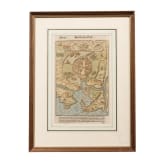 Drei gerahmte Seiten aus der Cosmographia Sebastian M&uuml;nsters (1488 - 1552), deutsch/Schweiz, 16. Jhdt.