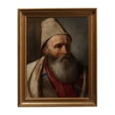 Portr&auml;t eines Orientalen, signiert Andujary, wohl T&uuml;rkei/Albanien,1. H&auml;lfte 20. Jhdt.