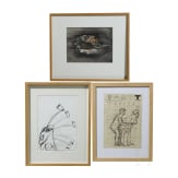 Bruno Schleinstein (1932 - 2010), Peter Raderscheidt (geb. 20. Jhdt.) u.a. - drei Grafiken, deutsch, 20. - 21. Jhdt.
