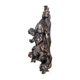 Plastischer T&uuml;rgriff aus Bronze, fl&auml;misch, um 1700
