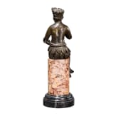 Allegorische Bronzefigur "Amerika", Flandern/Niederlande, 17./18. Jhdt.