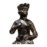 Allegorische Bronzefigur "Amerika", Flandern/Niederlande, 17./18. Jhdt.