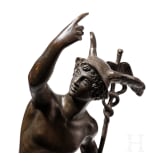 Bronzefigur des Hermes als G&ouml;tterbote nach Giambologna, sp&auml;tes 19. Jhdt.