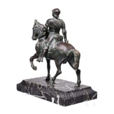 Bronzefigur des Condottiere Bartolomeo Colleoni, wohl deutsch oder Italien, um 1900