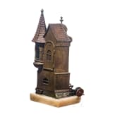 Franz Bergmann (1861 - 1936) - Bronzelampe "Das Bekenntnis", Wiener Bronze, um 1900