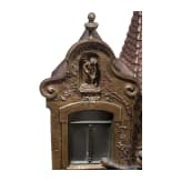 Franz Bergmann (1861 - 1936) - Bronzelampe "Das Bekenntnis", Wiener Bronze, um 1900