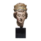 Kopf eines Heiligen (Silvester I.?), Italien, um 1500