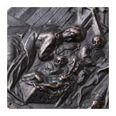 Anbetung der Hirten auf Bronzeplakette, deutsch/fl&auml;misch, 16. Jhdt.