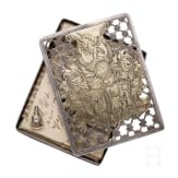 Bedeutendes silbernes Breverl mit dem Wappen des Abtes von Stift Tepl, Tschechien, Mitte 18. Jhdt.