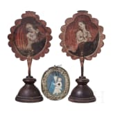 Zwei Prozessionsstangenaufs&auml;tze und ein Reliquienbild, s&uuml;ddeutsch, 18. Jhdt.