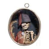 Vanitas-Andenken mit Husarenkopf, deutsch/&Ouml;sterreich, 19. Jhdt.