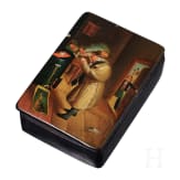 Lackdose mit Sherlock Holmes, wohl Braunschweig, 19. Jhdt.