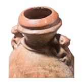 Flasche mit fig&uuml;rlichen Henkeln, Peru, wohl Moche-Kultur, 4. - 8. Jhdt.