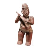 Gro&szlig;e Tonfigur, Peru, Vicus- oder wohl Moche-Kultur, 4. - 8. Jhdt.