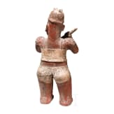 Gro&szlig;e Tonfigur, Peru, Vicus- oder wohl Moche-Kultur, 4. - 8. Jhdt.