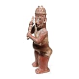 Gro&szlig;e Tonfigur, Peru, Vicus- oder wohl Moche-Kultur, 4. - 8. Jhdt.