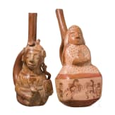 Zwei Figurengef&auml;&szlig;e, peruanische Nordk&uuml;ste, wohl Moche-Kultur, 4. - 8. Jhdt.