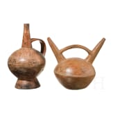 Zwei Gef&auml;&szlig;e, Peru, Nasca-Kultur (Nazca), 3. - 8. Jhdt.