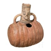 Gef&auml;&szlig; mit fig&uuml;rlichem Ausguss, Peru, Chancay-Kultur, 13. - 15. Jhdt.