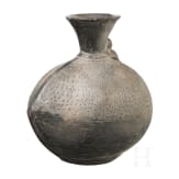 Ausgefallene Tonflasche, Peru, Chimu-Kultur, 11. - 15. Jhdt.