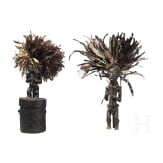 Reliquiarfigur und Reliquiar, Fang Ngumba, Kamerun