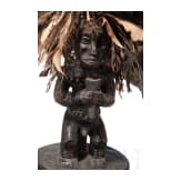 Reliquiarfigur und Reliquiar, Fang Ngumba, Kamerun