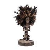 Reliquiarsdeckel mit Aufsatz sowie Maske, Fang Ngumba/Senufo, Gabon/Kamerun/Mali