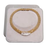 Goldcollier mit Drachenperle