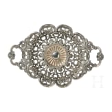 Silberne Henkelschale, deutsch, um 1860