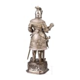 Historismusfigur eines Ritters nach den Figuren am Grab von Maximilian I. ("Schwarze Mander") in der Innsbrucker Hofkirche, Hanau, Neresheimer & S&ouml;hne (gegr. 1893), um 1900
