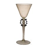 Fl&uuml;gelglas, Facon de Venise, deutsch oder Niederlande, 17. Jhdt.