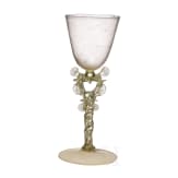 Fl&uuml;gelglas, Facon de Venise, deutsch oder Niederlande, 17. Jhdt.
