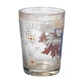 Emailliertes Glas mit Wappen der Grafen von Pocci, Petersdorf, Fritz Heckert, um 1880
