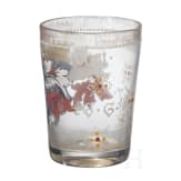 Emailliertes Glas mit Wappen der Grafen von Pocci, Petersdorf, Fritz Heckert, um 1880
