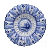 Zwei Fayence-F&auml;cherplatten, Frankfurt/Hanau, um 1700