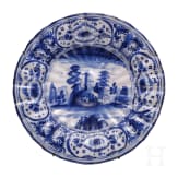 Zwei Fayence-F&auml;cherplatten, Frankfurt/Hanau, um 1700