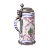 Walzenkrug mit Zinnmontierung, s&uuml;ddeutsch, wohl 20. Jhdt.