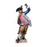 Porzellanfigur "Tanzender Kavalier", Meissen, um 1890