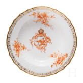 Kaiser Wilhelm II. - Neuosier-Suppenteller der KPM aus dem k&ouml;niglichen Tafelservice, datiert 1894